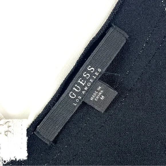 Guess Mirage Colorblock Fringe Bodycon Bandage Dress - Picture 7 of 11